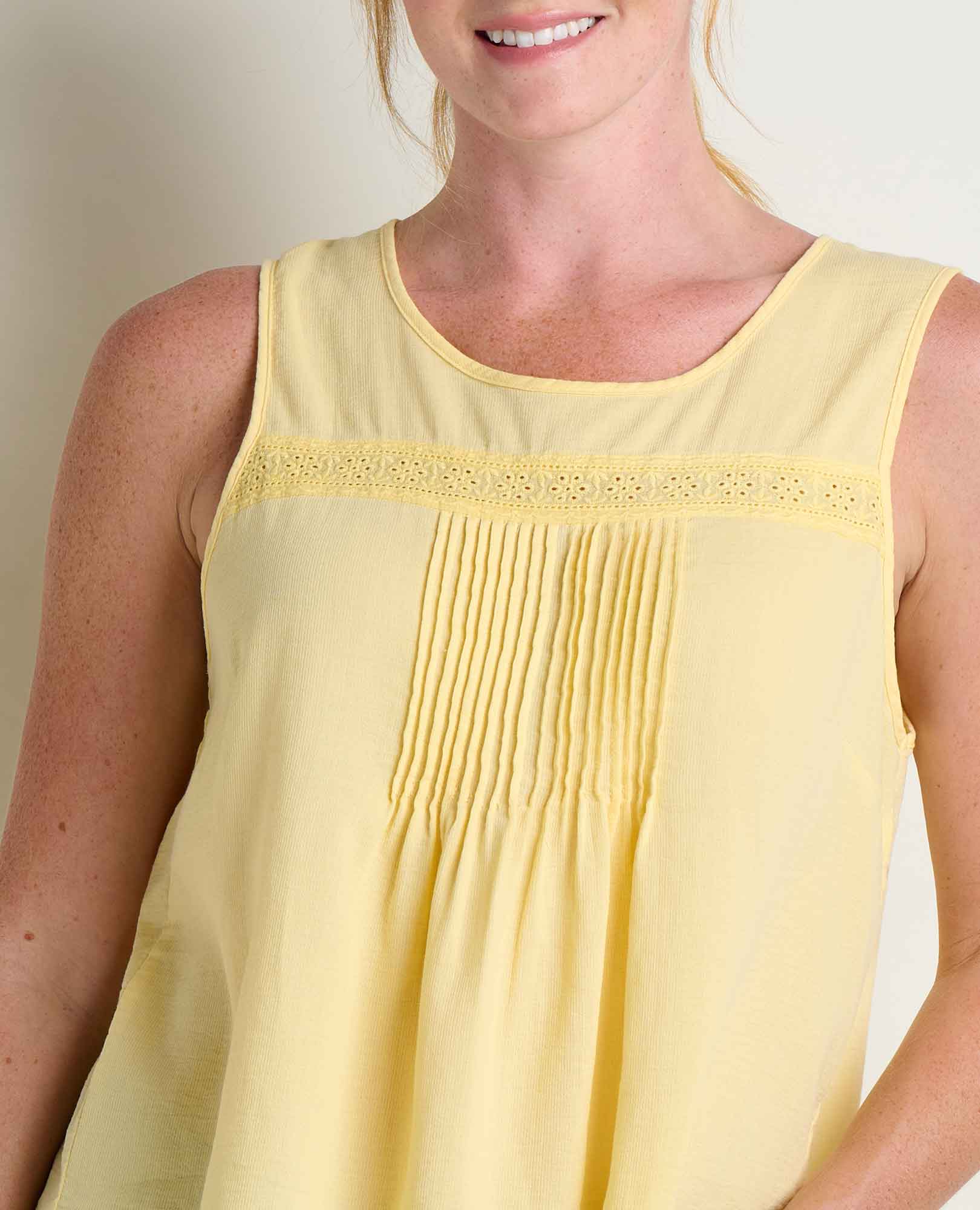 Manzana Pin Tuck Tank