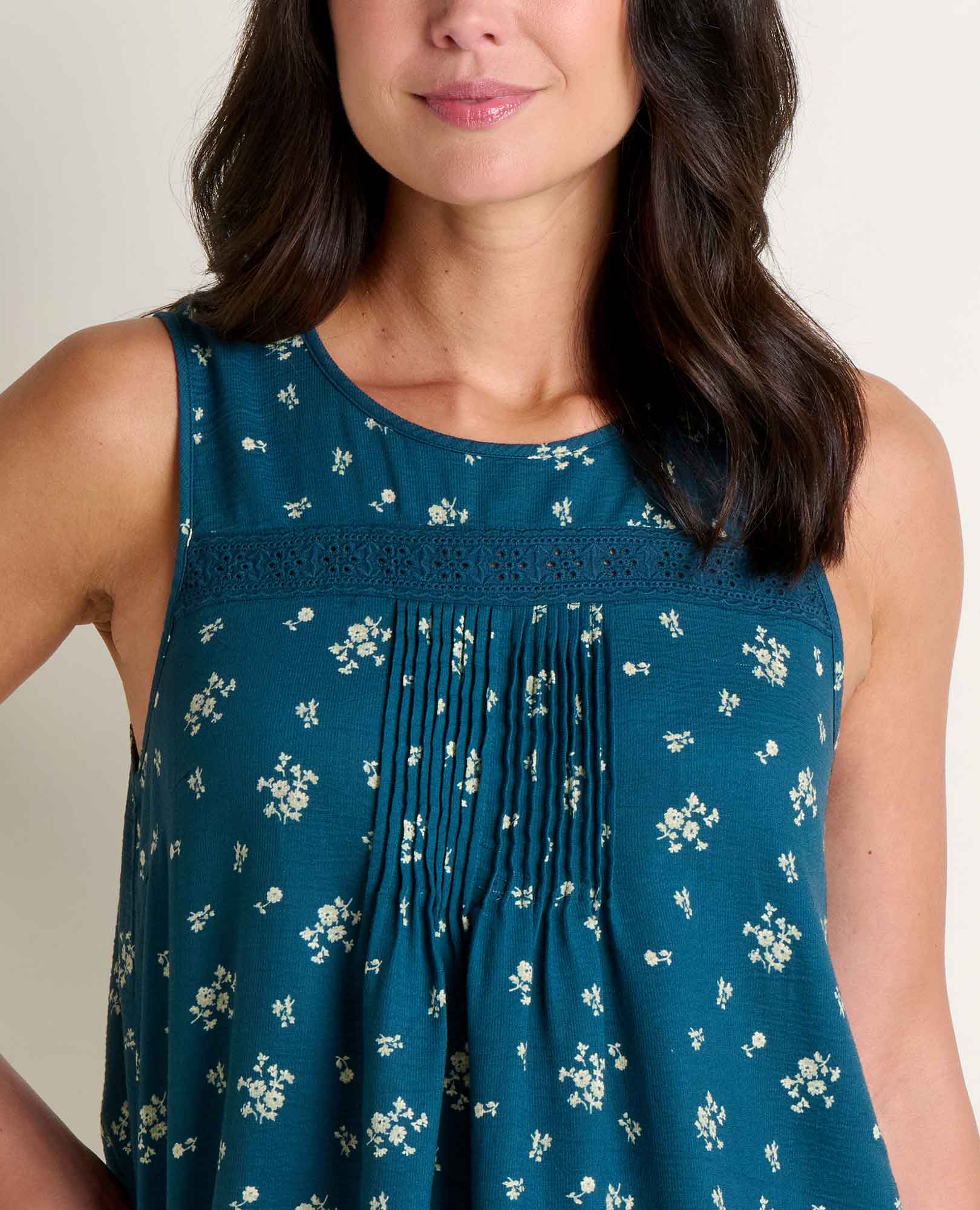 Manzana Pin Tuck Tank