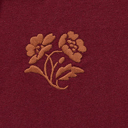 Burgundy Embroidery