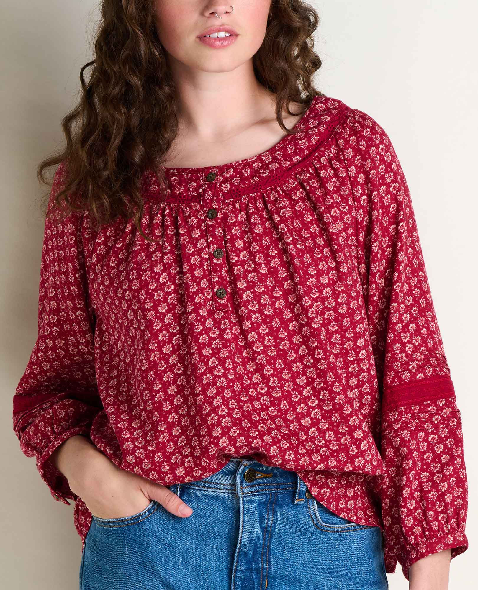 Manzana Peasant Long Sleeve Shirt