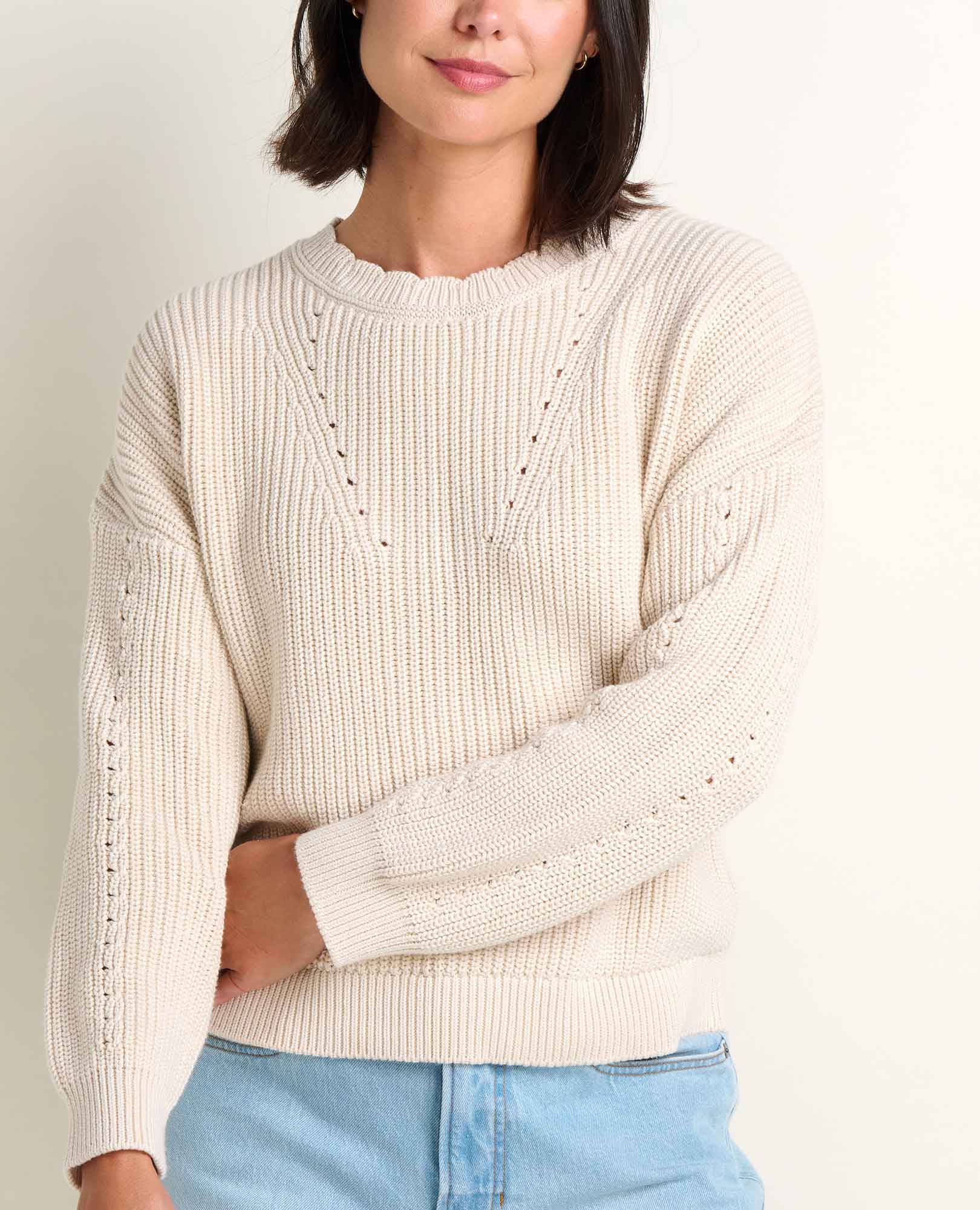 Bianca Shaker Crew Sweater