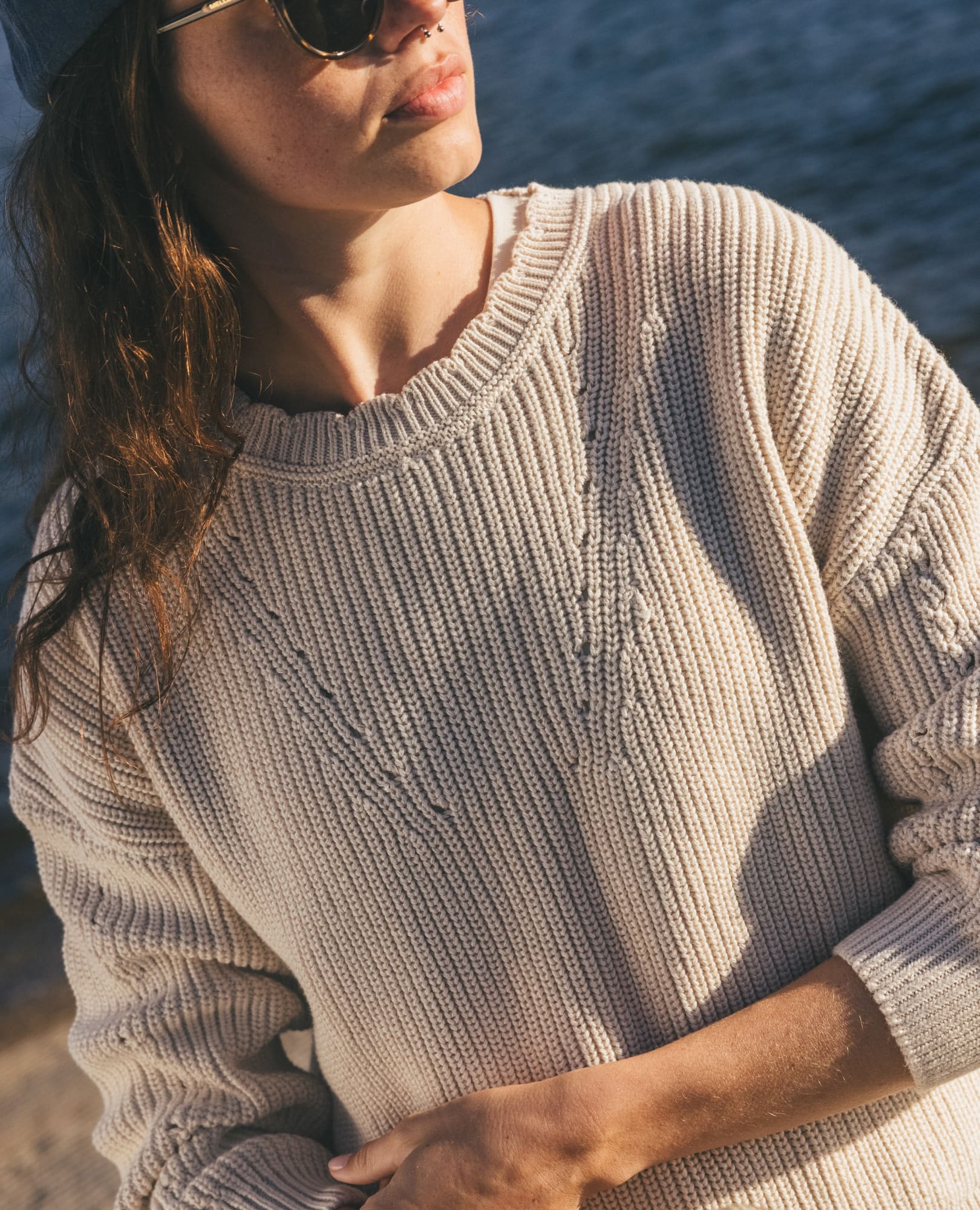 Bianca Shaker Crew Sweater