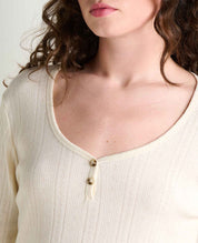 Foothill Pointelle Henley Tee