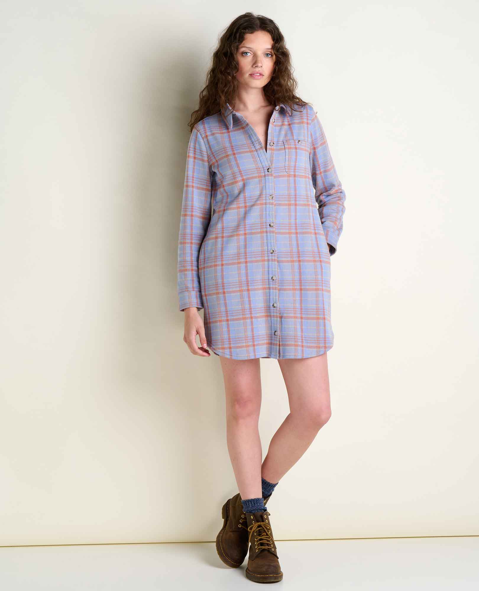 Shadowbrook Soft Knit Shirt Dress