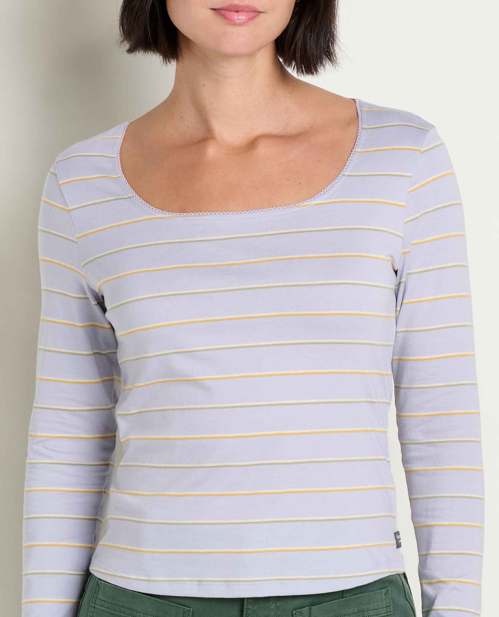 Rosalie Long Sleeve Square Neck Tee