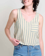 Taj Hemp Button Back Tank