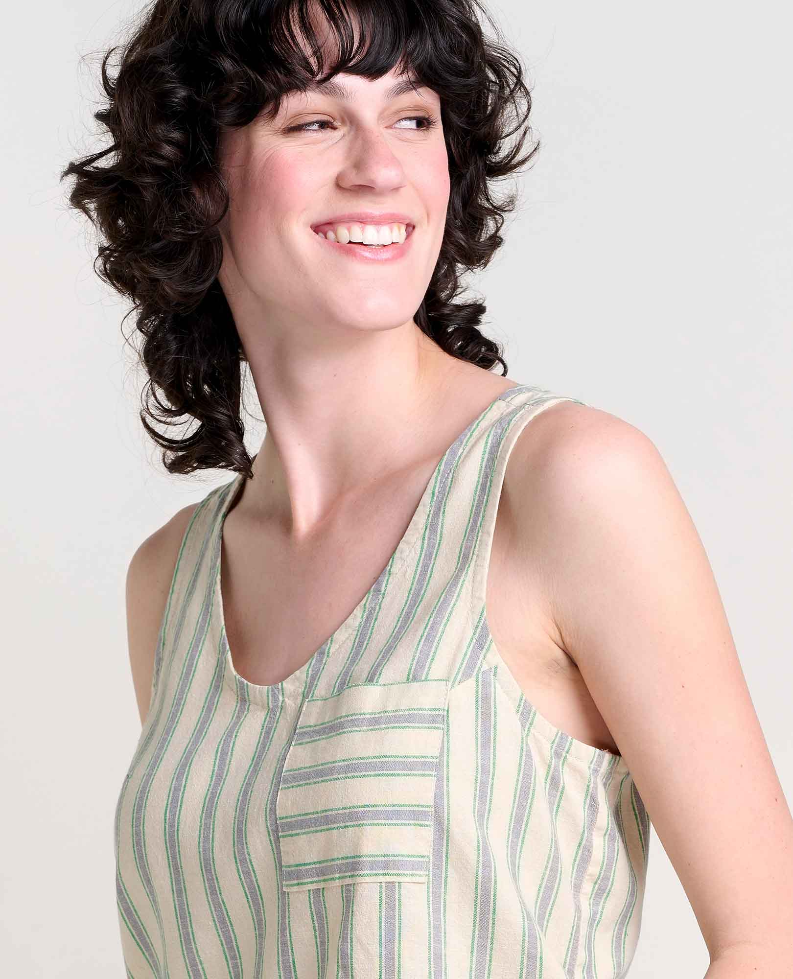 Taj Hemp Button Back Tank