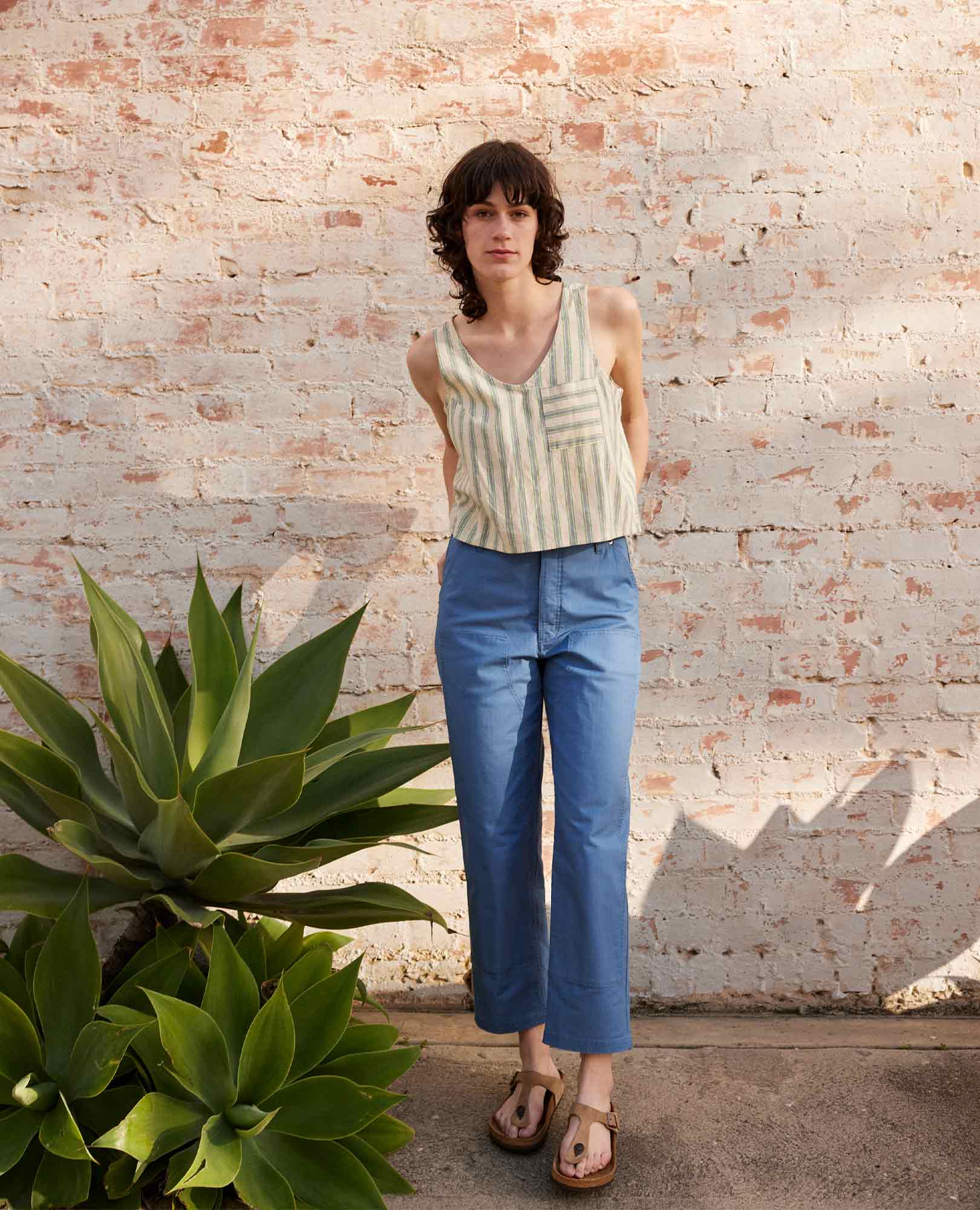 Taj Hemp Button Back Tank