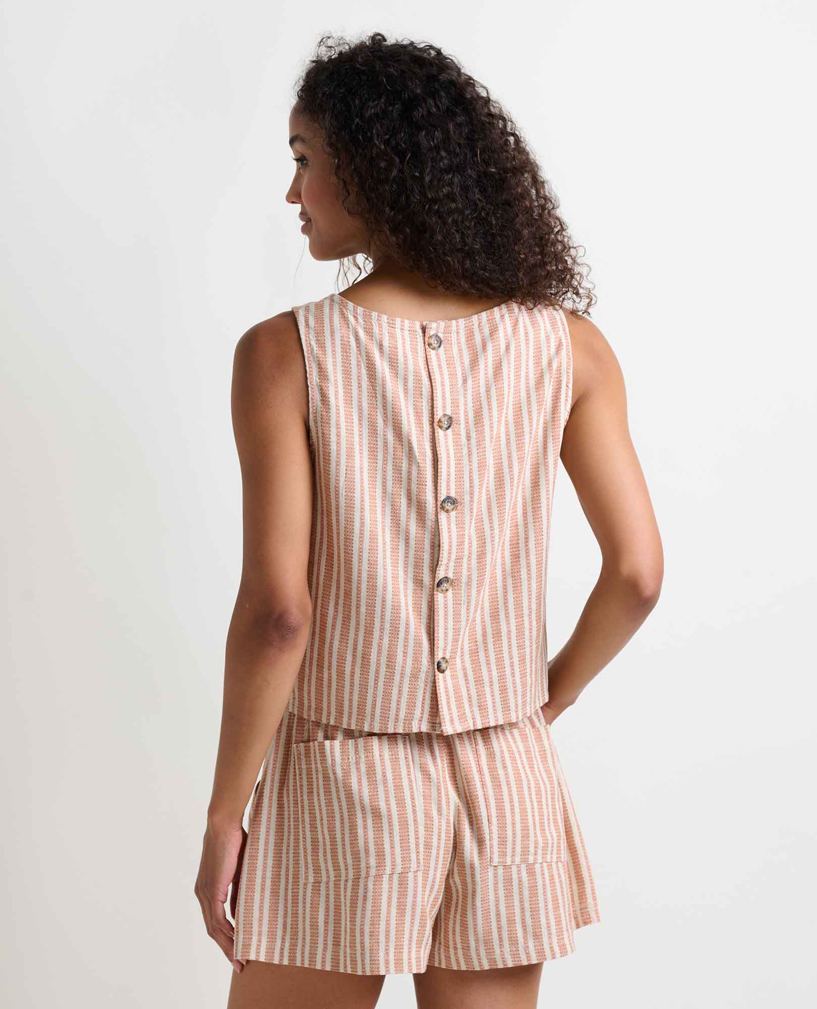 Taj Hemp Button Back Tank