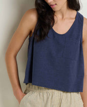 Taj Hemp Button Back Tank