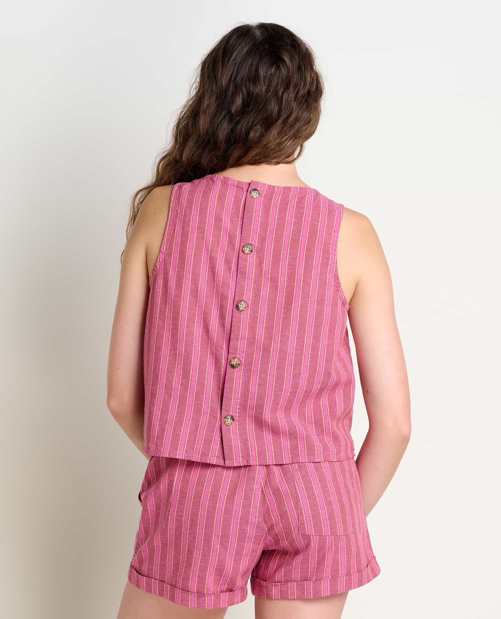 Taj Hemp Button Back Tank