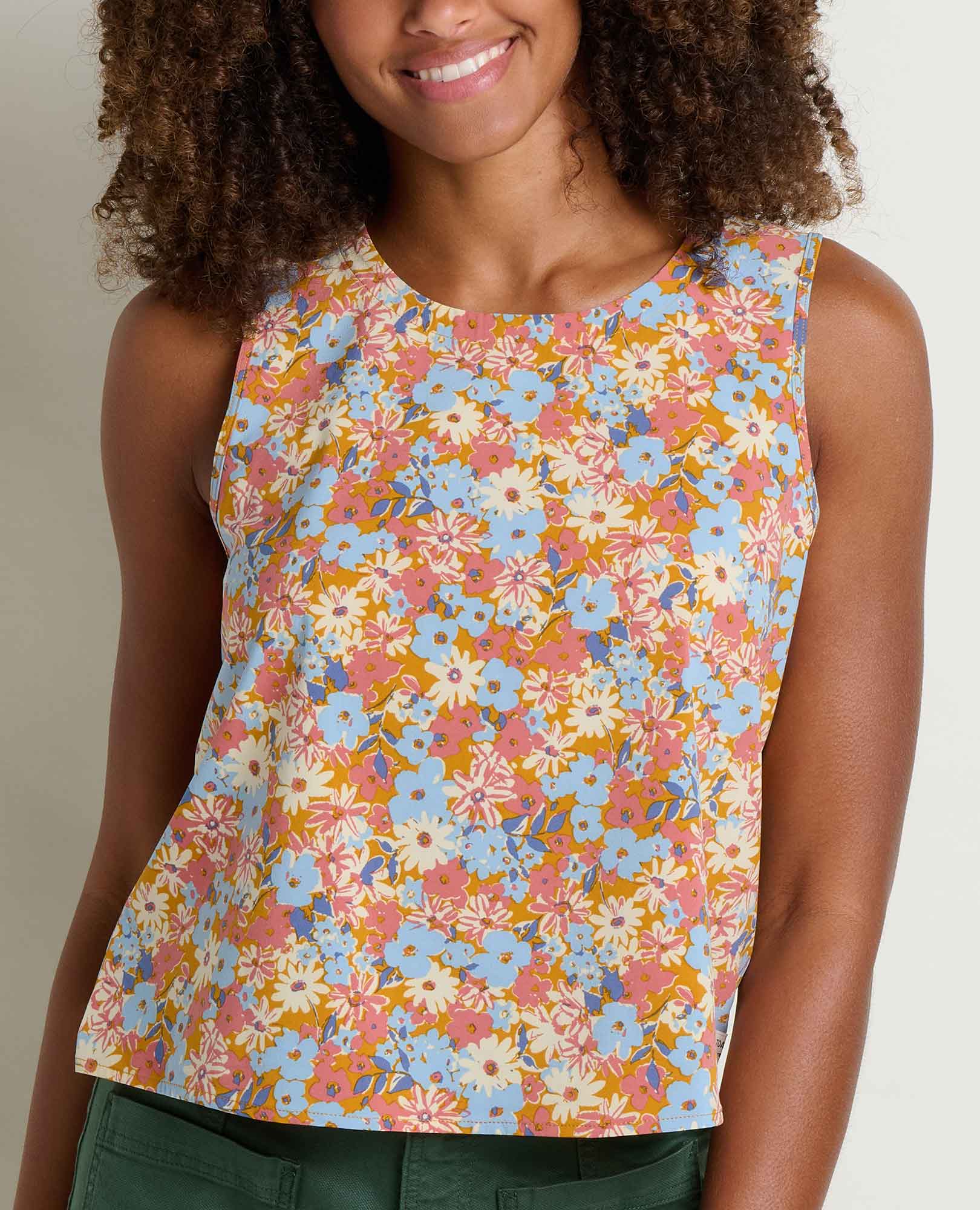 Sunkissed Button Back Tank