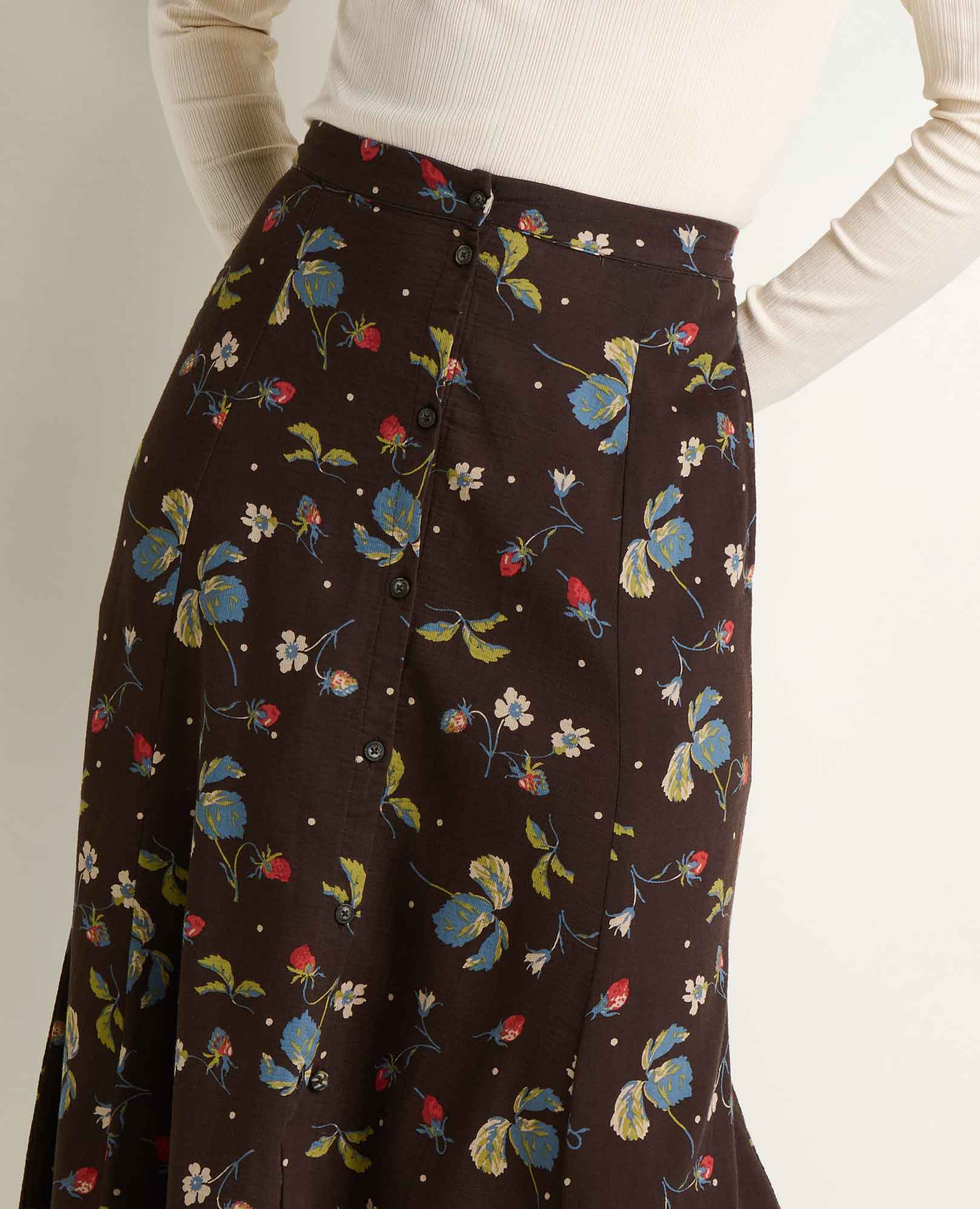 Manzana Paneled Midi Skirt