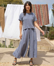 Tate Double Weave Palazzo Pant