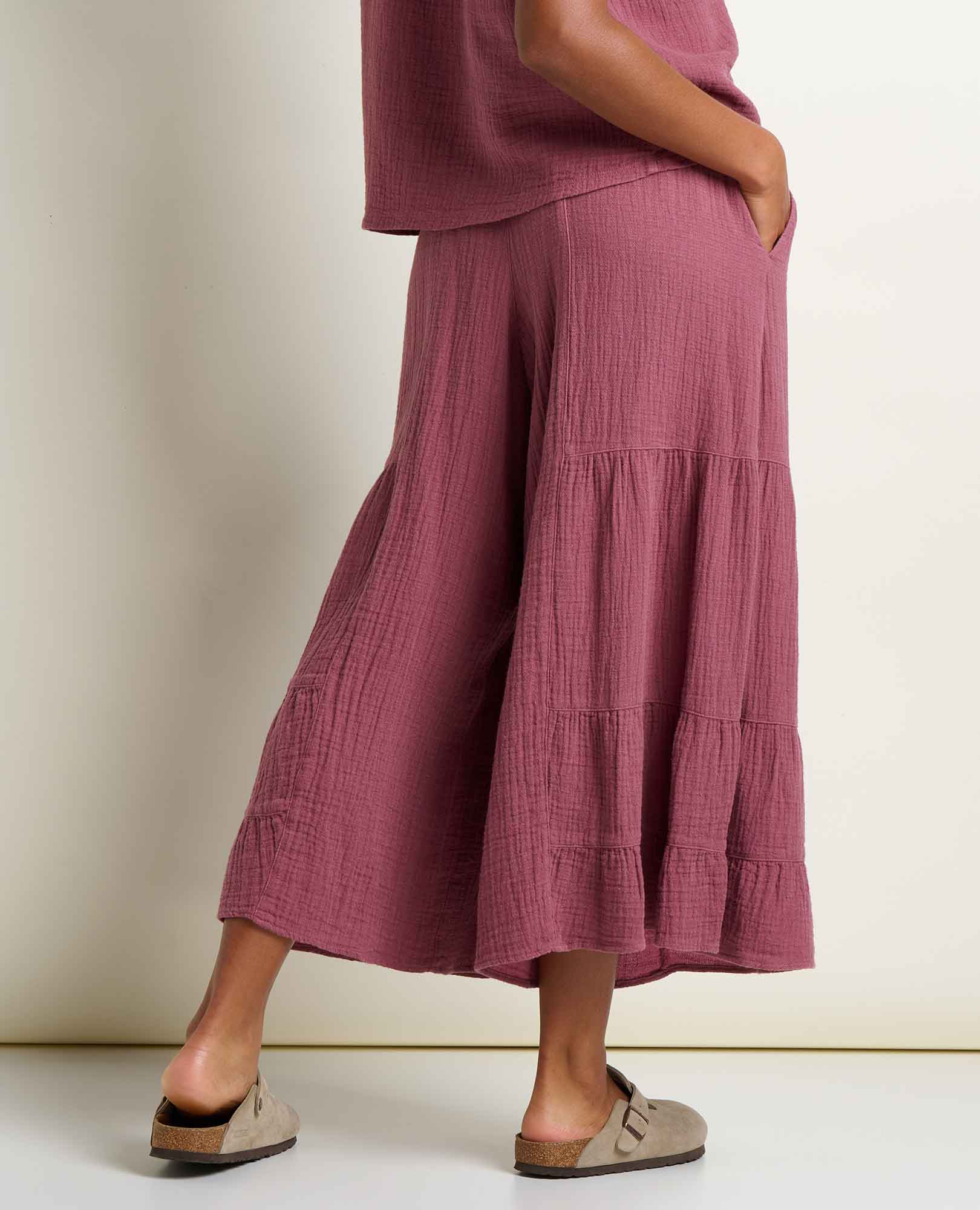 Tate Double Weave Palazzo Pant