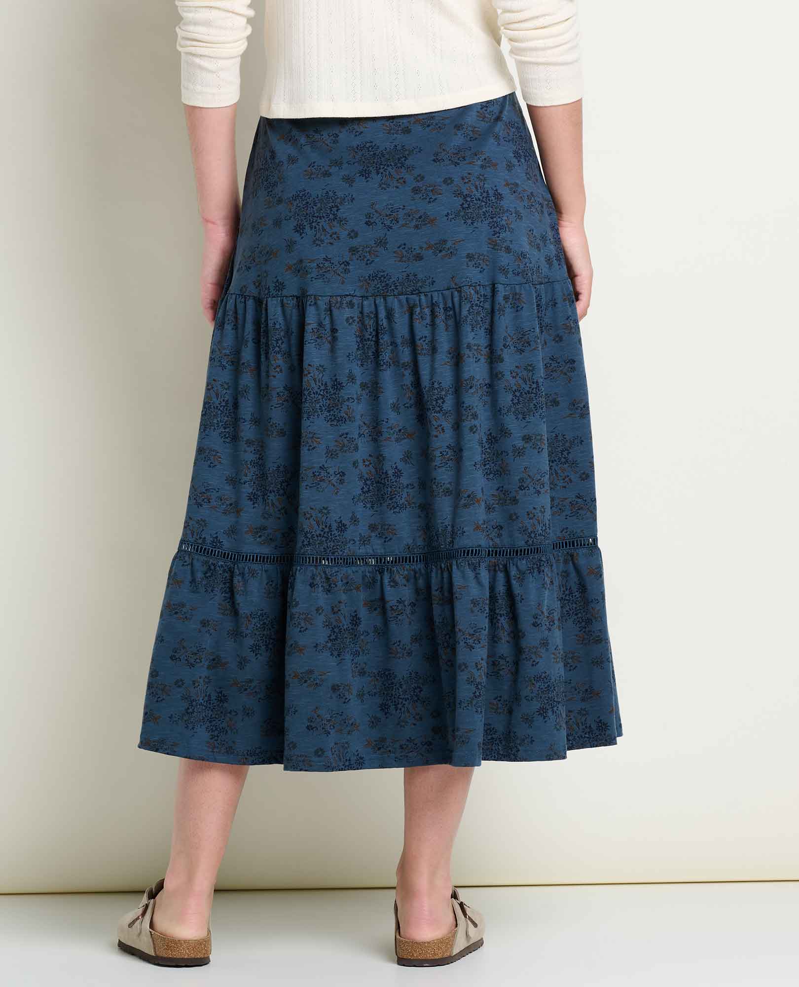 Marigold Tiered Midi Skirt