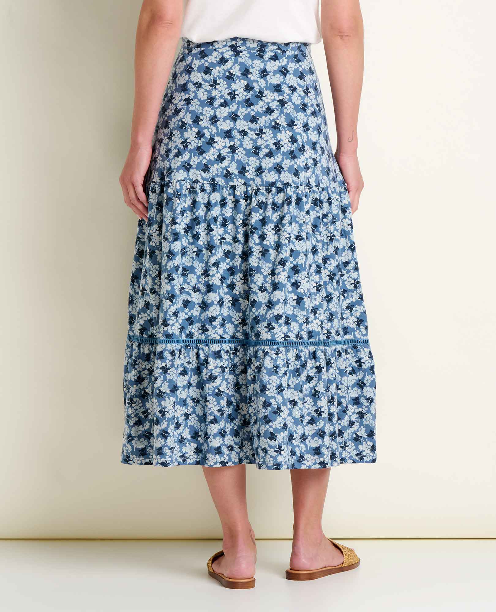 Marigold Tiered Midi Skirt