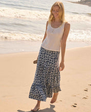 Marigold Tiered Midi Skirt