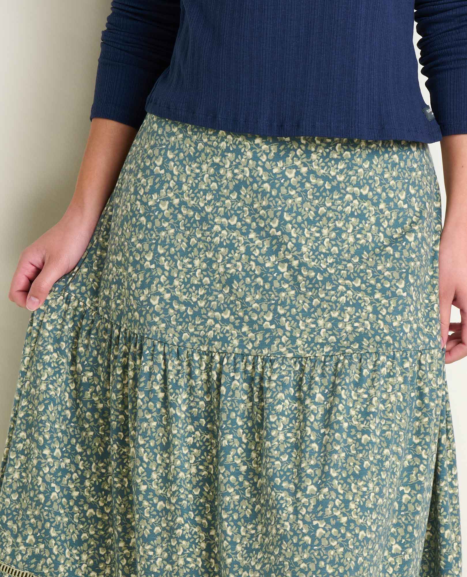 Marigold Tiered Midi Skirt
