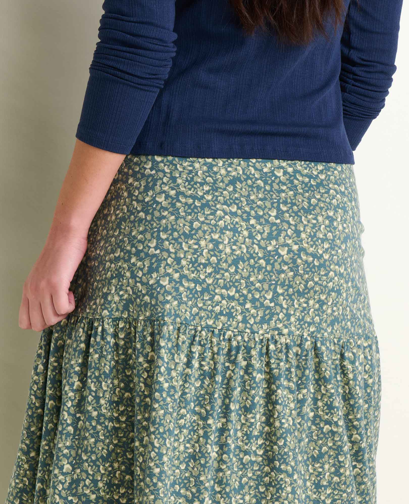 Marigold Tiered Midi Skirt