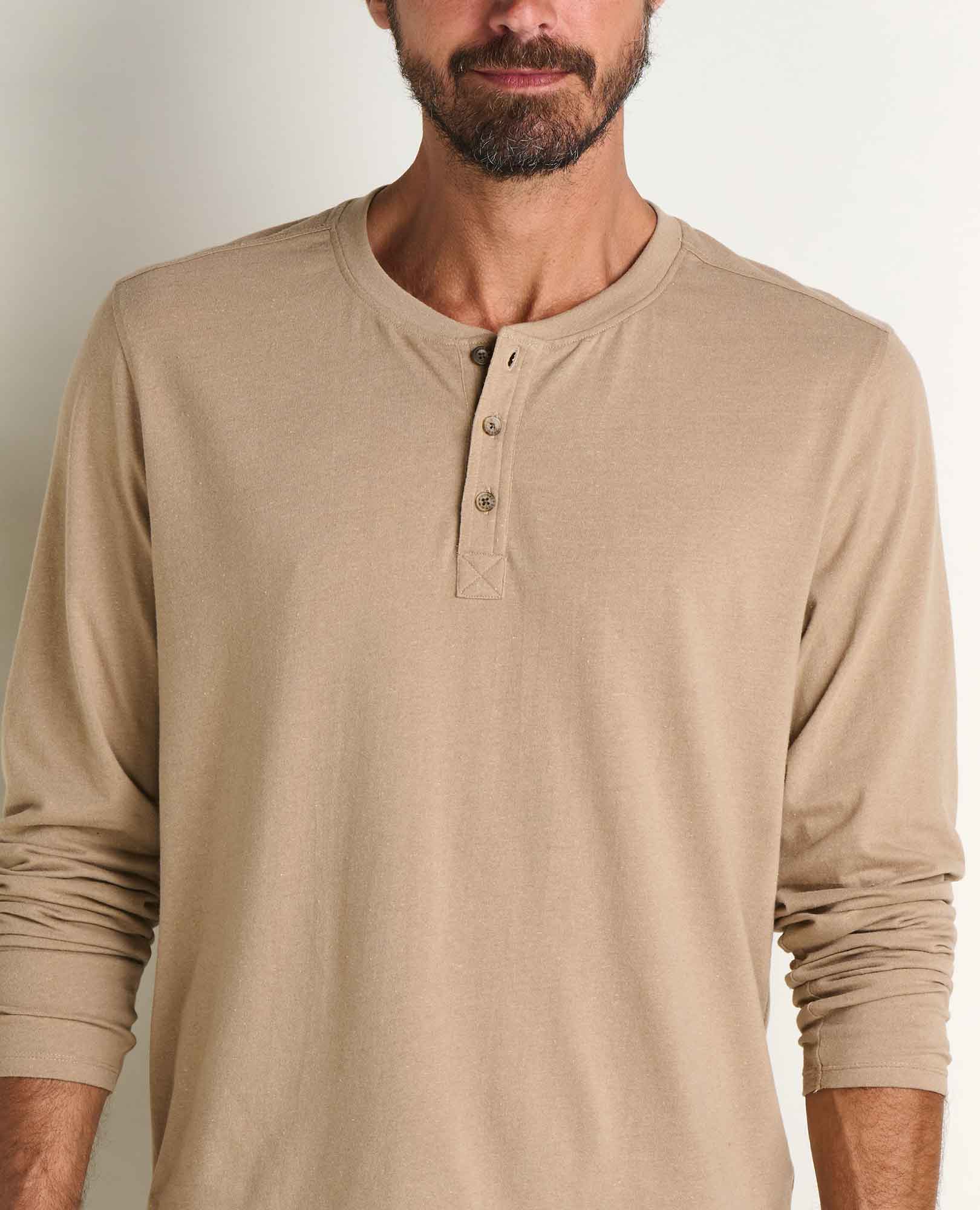Re-Form Long Sleeve Henley Tee
